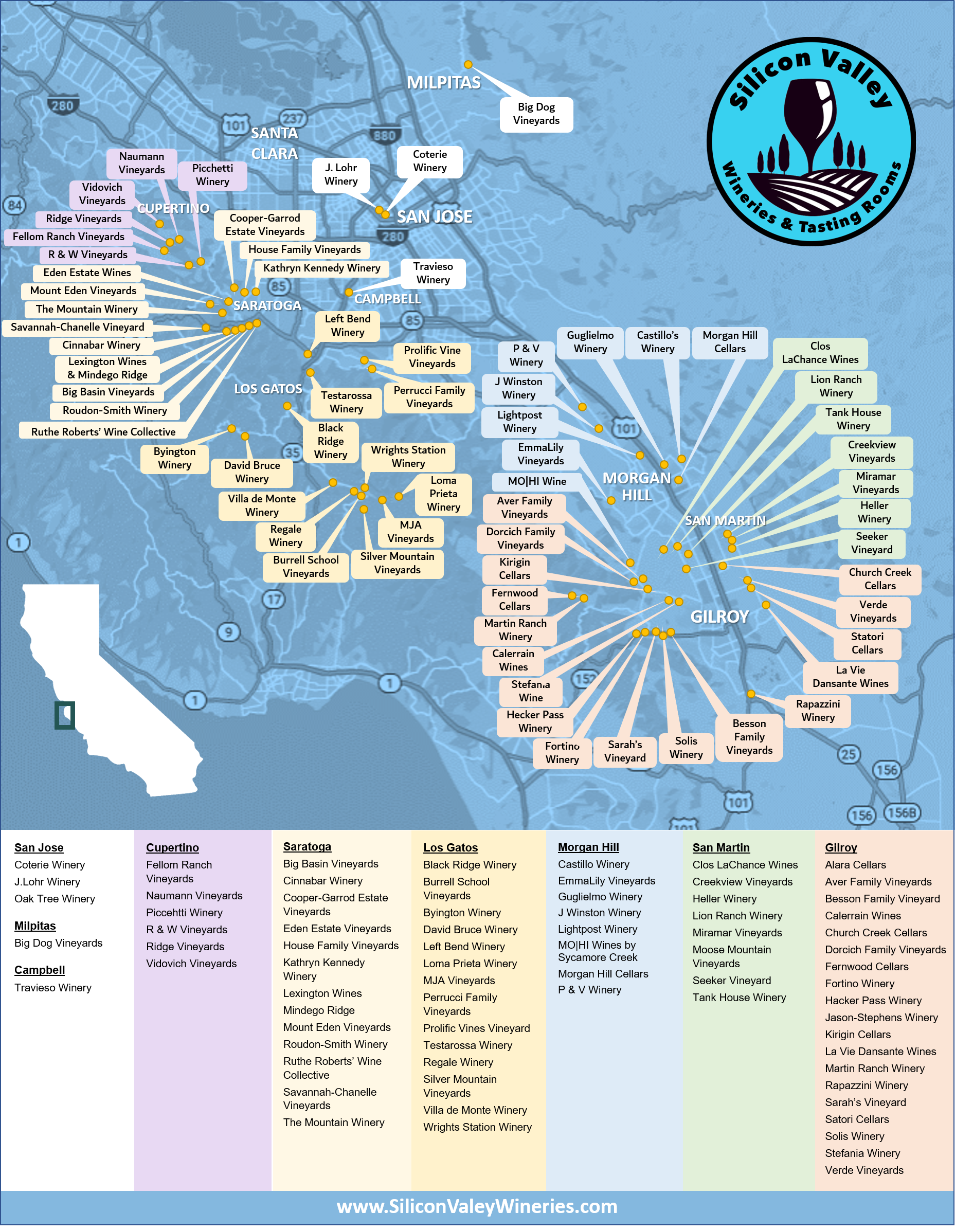Silicon Valley Wineries